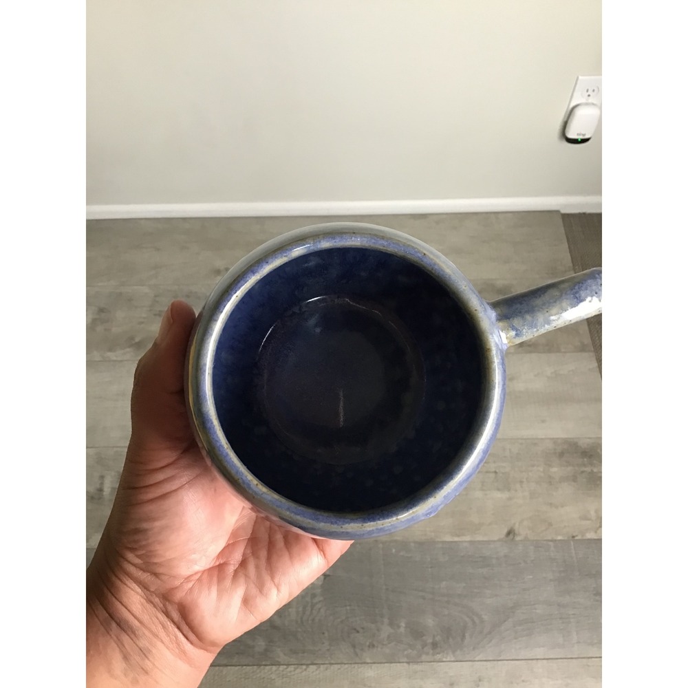 Bloomingville Blue Stoneware Sandrine Mug Nordic Glaze Finish NWOT - Picture 4 of 6